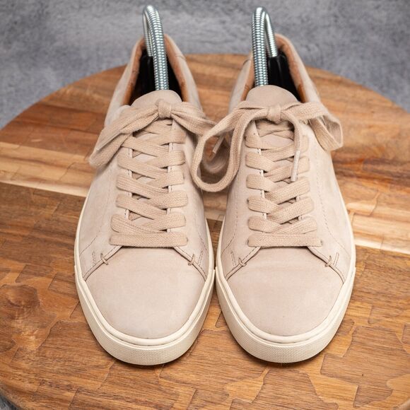 FRYE Ivy Low Lace Sneakers 347188 Ivory Italian Leather Fashion Shoes Womens 7.5 - Picture 2 of 9